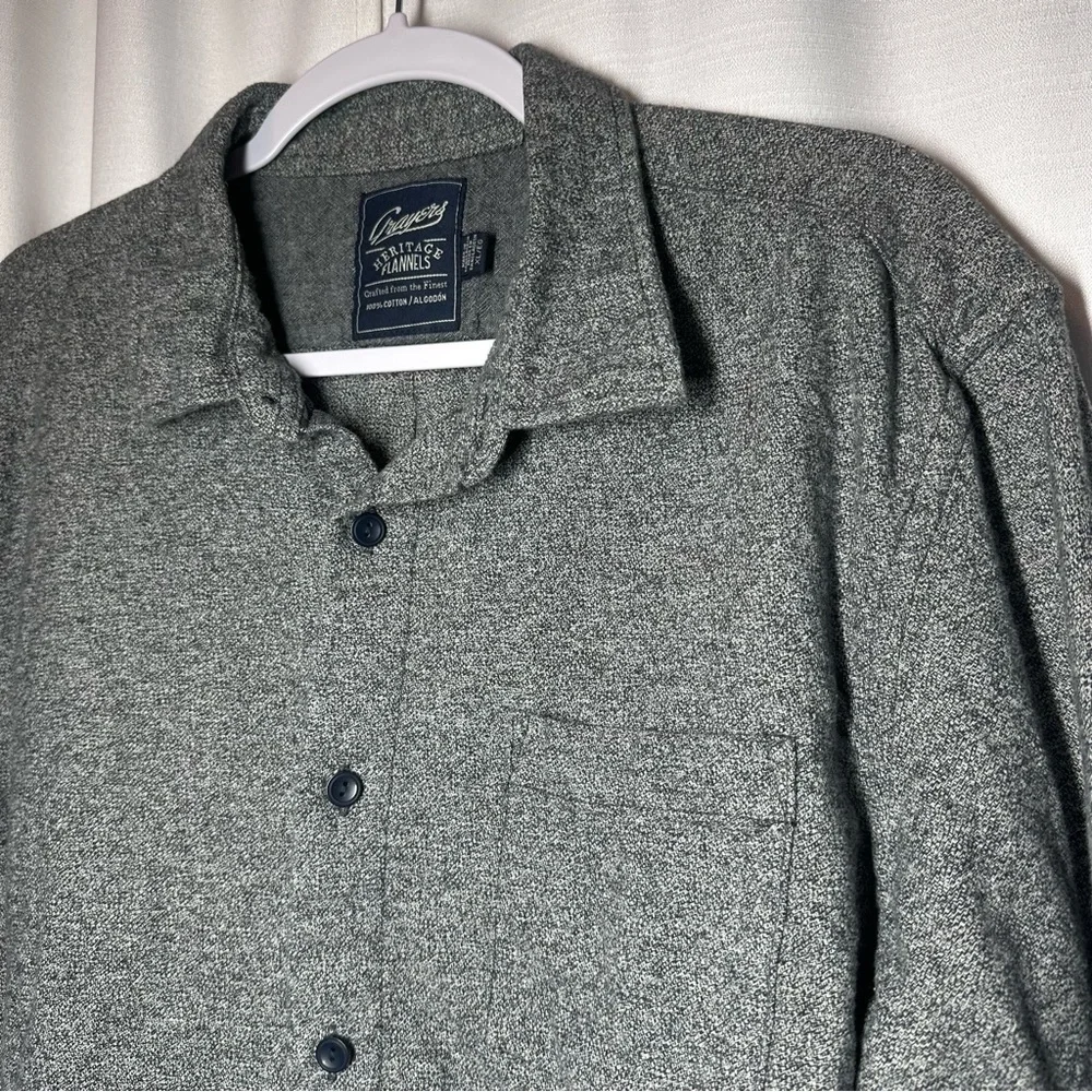 Grayers Harrison Heritage Flannel Shirt Mens XL Gray Long Sleeve Button Up Fall - Picture 2 of 11